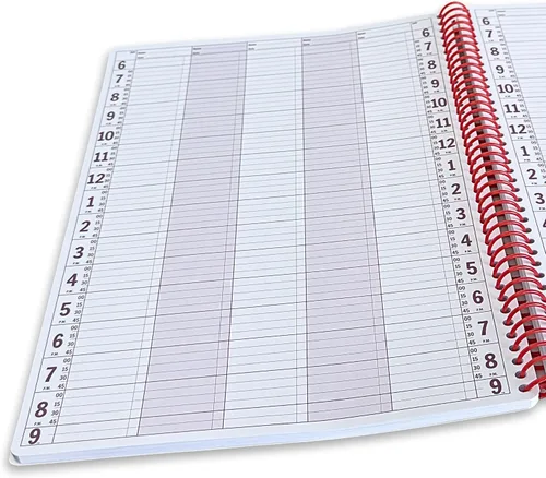 Miniatura 6 de Agenda en cuaderno, libro de citas – Agenda grande sin fecha de 2025 de 5" x 13.5", agenda diaria y por hora – Organizador en cuaderno espiral
