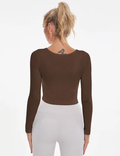 Miniatura 2 de Camisas básicas de manga larga para mujer, estilo casual, ajustadas, para salir, moda de otoño para mujer