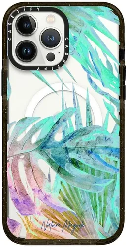 Miniatura 46 de Funda Impact de CASETiFY para iPhone 13 Pro Max con Magsafe - Estuche Claro Cuento de Invierno - Claro Negro Estuche transparente Winter Tale