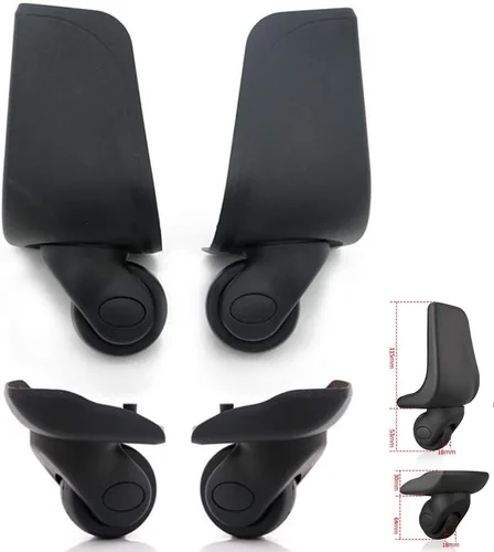 Miniatura 6 de FSFY Par Ruedas Traseras Maleta Reemplazo Maleta Rueda Giratoria 360 Spinner W001