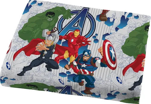 Miniatura 10 de Marvel Avengers Blue Circle - Juego de ropa de cama individual de 4 piezas, incluye edredón reversible y juego de sábanas, poliéster súper suave