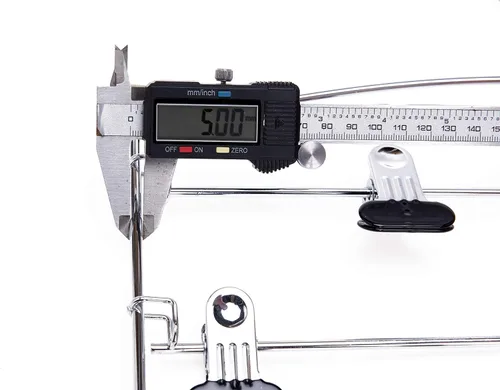 Miniatura 3 de Perchas de 3 pantalones de calidad, perchas de metal multibarra que ahorran espacio, estable con acolchado de espuma antideslizante, gancho Falda