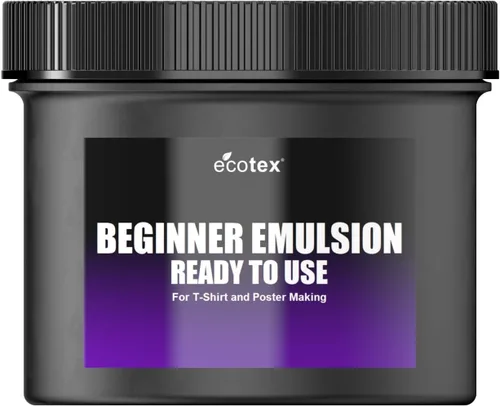 Miniatura 8 de Ecotex® Emulsión de serigrafía para principiantes (8 onzas) - Emulsión fotográfica presensibilizada lista para usar para pantallas de seda y tela