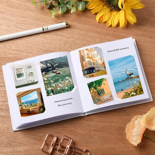 Miniatura 6 de zmybcpack Paquete de 12 libros encuadernados en blanco de 5x5 pulgadas, libro encuadernado en blanco para estudiantes para escribir historias