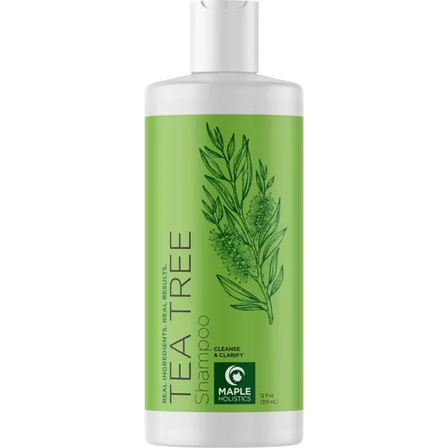 Miniatura 13 de Champú aclarante para acumulación y cabello graso - Champú de árbol de té para hombres y mujeres con aceite esencial de romero para cabello graso