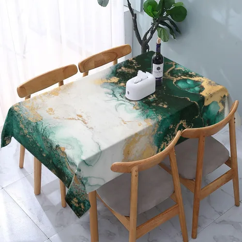 Miniatura 12 de Mantel decorativo con patrón azteca, estilo nativo étnico, bohemio, geométrico, verde, para cocina, banquete de fiesta y vacaciones, color negro