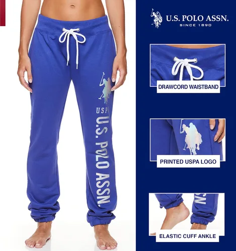 Miniatura 2 de US Polo Assn Pantalón pijama deportivo para mujer esencial de felpa francesa para dormir descansar o correr