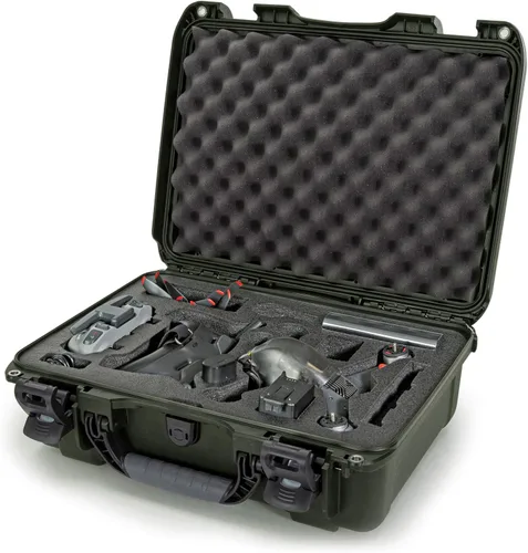 Nanuk Estuche rígido impermeable 925 con inserto de espuma para DJI FPV Fly More Kit - Oliva (925-FPVG6)