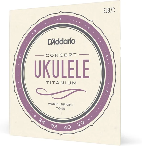 Miniatura 12 de D'Addario Cuerdas de ukelele soprano/concierto, fluorocarbono, EJ99SC, juego de 4 cuerdas, paquete de 1
