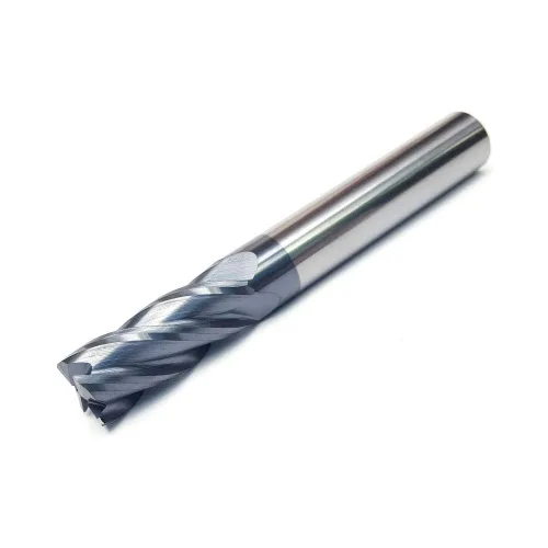 Miniatura 4 de joleully Fresa de Extremo Cuadrado de Carburo de 1/2", HRC 45 Grados Extremo Único 4 Flautas Recubrimiento AlTiN Brocas de Fresado