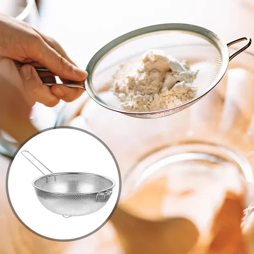 Miniatura 5 de BESTonZON Colador de lavabo de acero inoxidable con asa, colador de pasta plegable para lavabo multiusos, colador de cocina y para colar, enjuagar