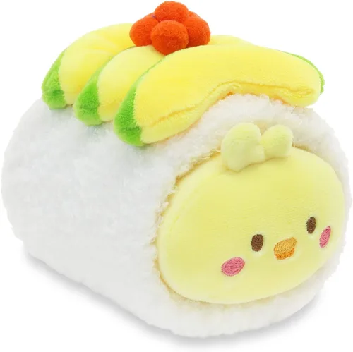 Miniatura 20 de Anirollz Kittiroll de peluche en atuendo de pastel enrollado – Animal de peluche kawaii con disfraz extraíble – Bonito juguete de peluche blando