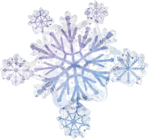 Miniatura 3 de Ramo de globos de copos de nieve brillantes