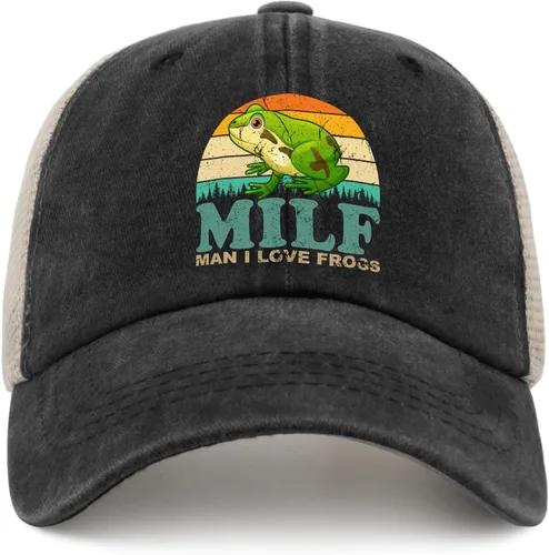 Sombrero de ranas Hombre I Love Frogs Sombrero Hombres Gorra de béisbol Gorras ajustables