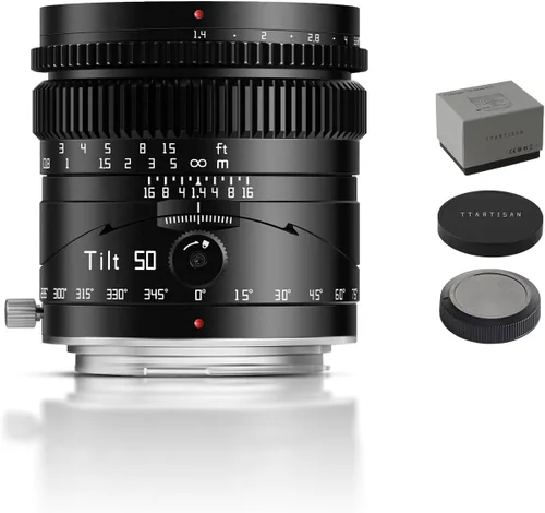 Miniatura 14 de TTARTISAN Lente inclinable de 1.969 in f1.4 de marco completo, enfoque manual, lente vertical, cámara sin espejo de gran apertura compatible