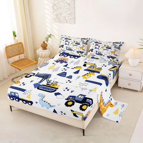 Miniatura 44 de Feelyou Juego de ropa de cama con alfabeto 3D, juego de sábanas coloridas del alfabeto inglés para niños y adultos, sábanas de dibujos animados