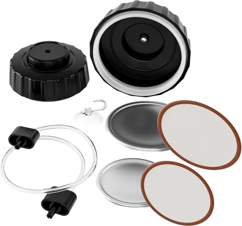 MEGAWISE Kit de accesorios de sellado de tarros para máquinas de vacío MEGAWISE &FoodSaver de boca regular y ancha