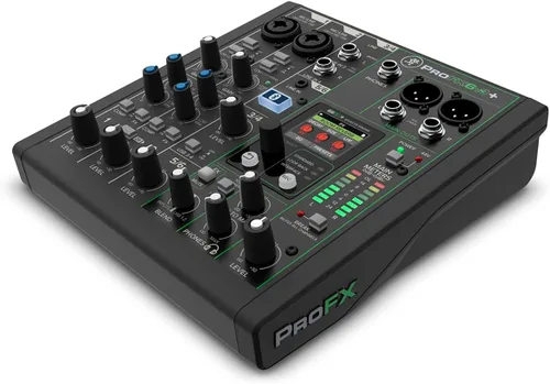 Miniatura 5 de Mackie ProFX6v3+ Mezclador analógico profesional de 6 canales con USB, preamplificadores de micrófono Onyx, motor de efectos GigFX y Bluetooth