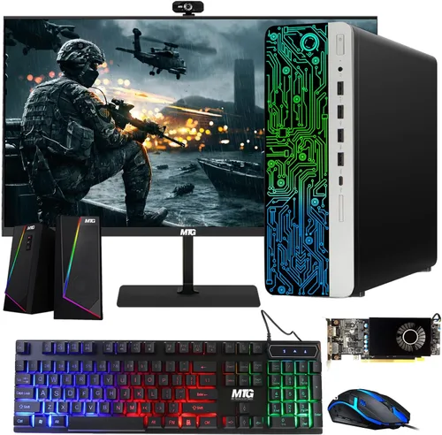 PC de escritorio HP G3 para juegos, Intel Core i7 6ª generación, gráficos AMD RX 550, 32 GB de RAM, SSD de 1 TB, monitor MTG de 24 pulgadas, teclado