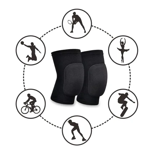 Miniatura 6 de Rodilleras de voleibol para mujeres, hombres, jóvenes, niñas, niños, rodilleras para voleibol, baloncesto, fútbol, baile, yoga, tenis, correr