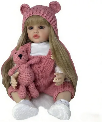 Miniatura 7 de 20 pulgadas dormido bebé Reborn 3D pintura piel con venas visibles cuerpo muñeca de tela, vinilo suave juguete de niña recién nacida como un Muñeca