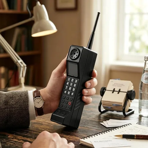 Miniatura 7 de Adorno retro de ladrillo para teléfono celular, accesorio de teléfono de los años 90, accesorios de fotografía portátiles a la antigua, decoración