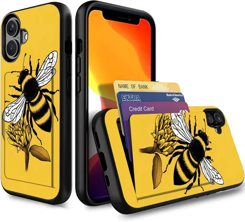 Miniatura 197 de Funda para iPhone Air, funda tipo cartera con ranura para tarjeta oculta, a prueba de golpes, TPU y PC, funda protectora de doble capa para iPhone