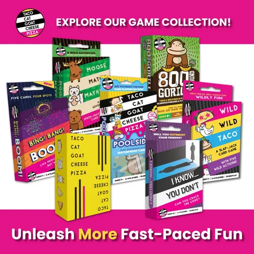 Miniatura 7 de Taco Cat Goat Cheese Pizza Edición Ridículamente Grande Edición Ultra Divertida Juego de Cartas Sobredimensionado para Noche de Juegos Familiares