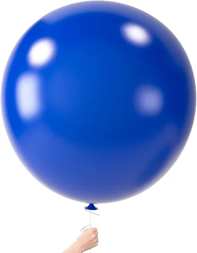 Miniatura 22 de LovesTown 4 globos grandes de 36 pulgadas de color azul claro, globos grandes de látex para cumpleaños, baby shower, graduación, compromiso, Azul