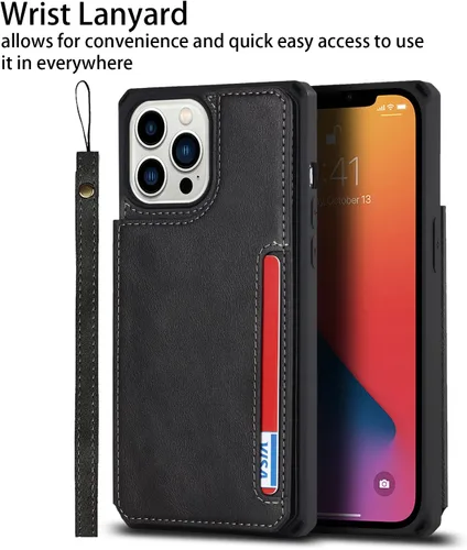 Miniatura 6 de Cavor Funda para iPhone 11 Pro Max con tarjetero y tarjetero, funda tipo cartera con tarjetero para tarjetas de crédito para iPhone11ProMax, funda