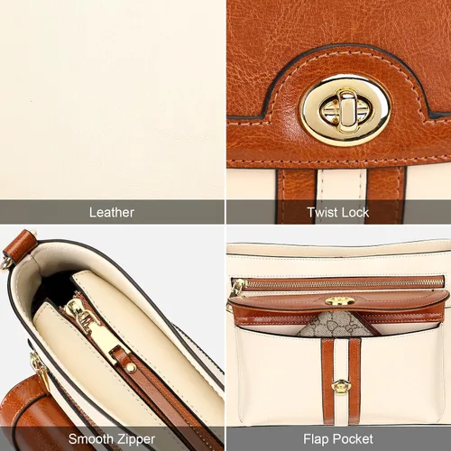 Miniatura 7 de Over Earth Bolsos cruzados de cuero para mujer, bolso de hombro para mujer