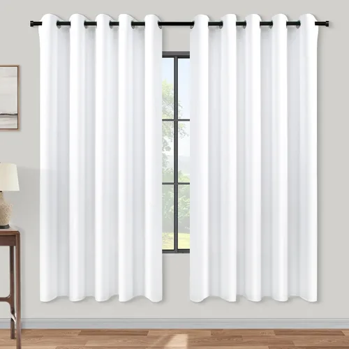 Miniatura 198 de Cortinas opacas de 72 pulgadas extra anchas para dormitorio, puerta corrediza de vidrio y patio, 2 paneles con ojales para oscurecer ventana grande