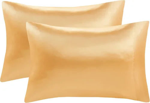 Miniatura 35 de Madison Park Essentials Juego de 2 fundas de almohada de satén para cabello y piel, lujosamente suave, sedosa con brillo natural, fresca al tacto