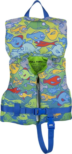 Full Throttle Chaleco salvavidas para bebés y niños menores de 50 libras Fish