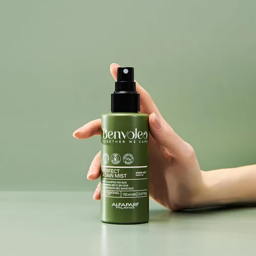 Miniatura 4 de Alfaparf Milano Benvoleo Perfect Again Dry Shampoo Mist - Limpio, vegano y sostenible para el cuidado del cabello, sin gases/aerosol, elimina