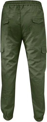 Miniatura 5 de SUTIL Mens Cargo Pants with Pocket Tapered Stretch Twill Cotton Slim Fit Work Jogger Pants Athletic Joggers Chino Trousers