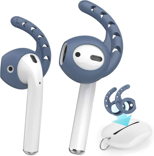 AhaStyle 3 pares de cubiertas de ganchos para las orejas para AirPods, accesorios de silicona compatibles con auriculares Apple AirPods y EarPods