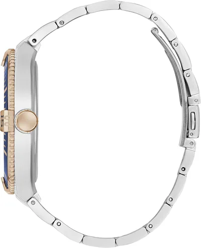 Miniatura 2 de GUESS Reloj de 3 manecillas de 1.772in con fecha, plateado