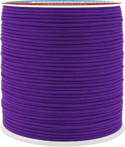 Miniatura 45 de Mandala Crafts Cuerdas elásticas color burdeos de 0.079 pulgadas para hacer joyas y cuentas, cuerda elástica de 76 yardas, hilo elástico redondo