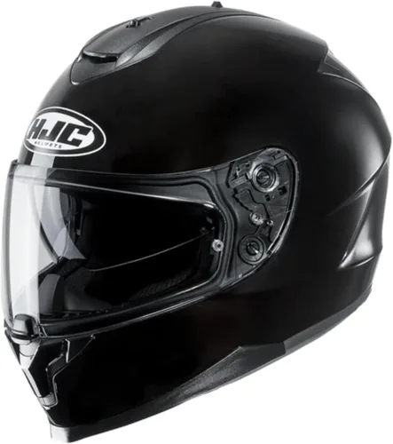 Miniatura 3 de HJC C70 - Casco integral de motocicleta con protector facial HJ-20M Pin-lock, aprobado por DOT (negro semi mate, XS)
