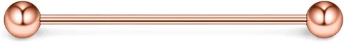 Miniatura 7 de Ruifan Piercing para el cuerpo del cartílago de la barra industrial calibre 16, joyería de 1 3/8 pulgadas (1.378 in)
