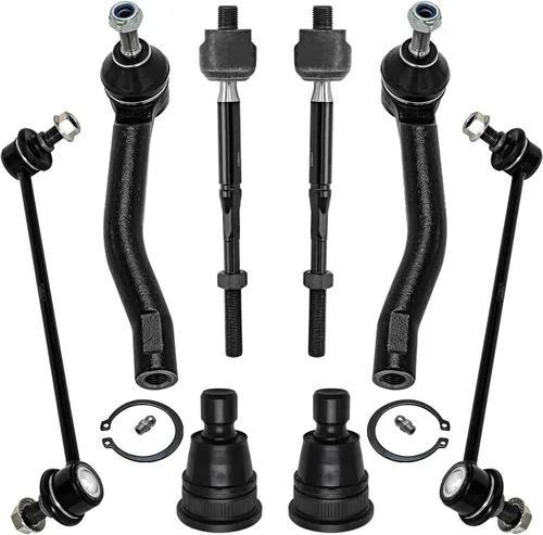 Miniatura 119 de Detroit Axle – Kit de suspensión delantera para Hyundai 2013-2018 Santa Fe 2 enlaces de barra de estabilizador 4 varillas de amarre interiores