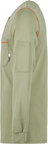 Miniatura 45 de KONRECO Camisas FR para hombres de manga larga Henley 7oz 100% algodón FRC camisa de soldadura de ropa