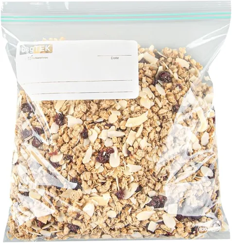 Miniatura 7 de Restaurantware Bag Tek - Bolsas de almacenamiento con cremallera de 1 galón, 25 bolsas desechables con cremallera, bolsas de plástico transparente a