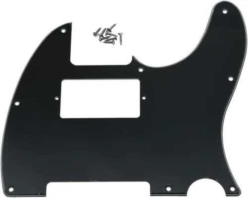 Miniatura 30 de KAISH - Carcasa de 8 agujeros para guitarra Tele Humbucker, golpeador blanco de 3 capas para Telecaster de EE. UU./México