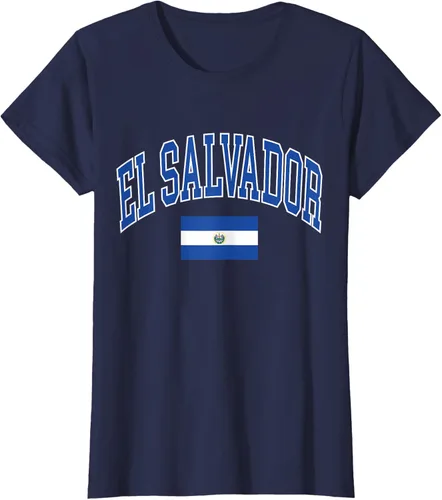 Miniatura 3 de Camiseta con estampado de bandera de El Salvador