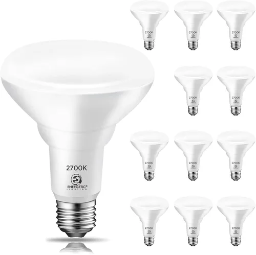 Miniatura 10 de Energetic - Paquete de 12 bombillas LED empotrables BR30 de 75 W, regulable, 900 lúmenes, luz diurna 5000 K, base E26, luz de inundación