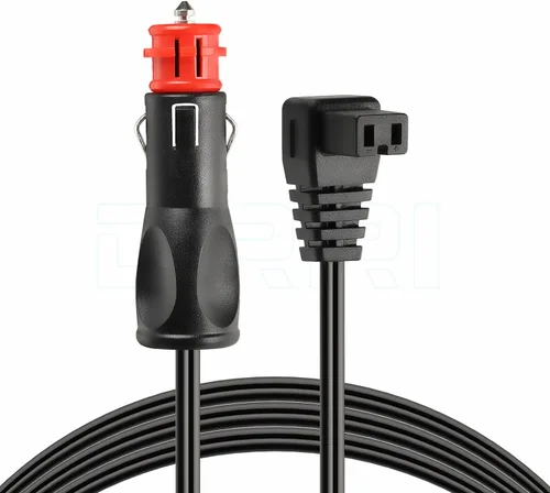 Miniatura 8 de Compresor portátil de ángulo recto de 12 V CC, mini refrigeradores de automóvil, cable de alimentación termoeléctrico universal para automóvil