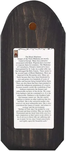 Miniatura 3 de Modern Artisans Placa de pared Madonna Retablo negra, 3.25 x 7.3 pulgadas