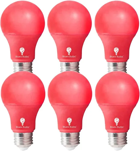 Miniatura 14 de BlueX - Paquete de 2 bombillas LED A19 (9 W, equivalente a 60 W), base E26, luz azul, decoración de fiestas, porche, iluminación del hogar, Púrpura